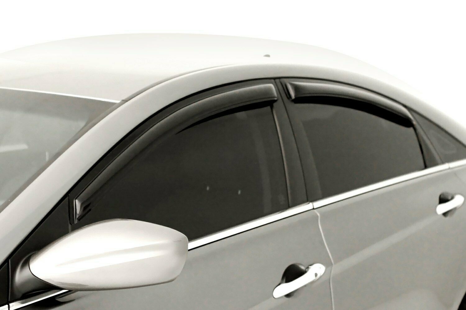 AVS Dark Smoke Side Window Deflectors For Hyundai Sonata 4-Dr 2011-2016 - 94261