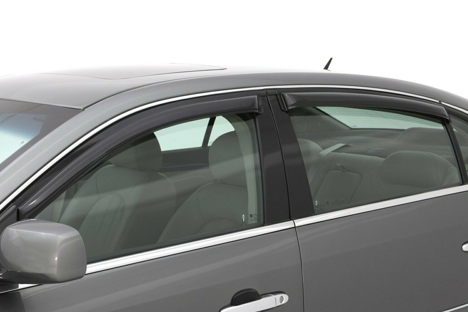 AVS 4-Pc Dark Smoke Side Window Deflectors For Buick Lucerne 2006-2012 - 94392