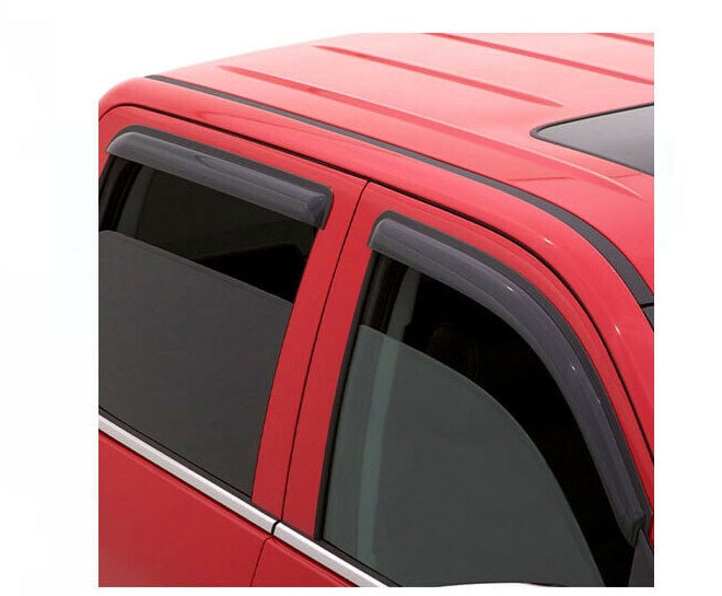 AVS 4Pc Tape-On Smoke Window Vent Visor For 01-04 Toyota Tacoma CrewCab - 94405