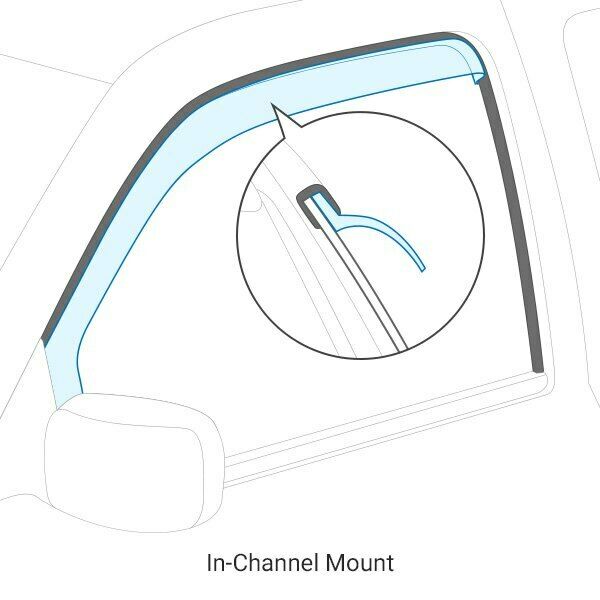 AVS In-Channel Smoke Side Window Deflectors For Mercedes-Benz ML500 02-04- 94502