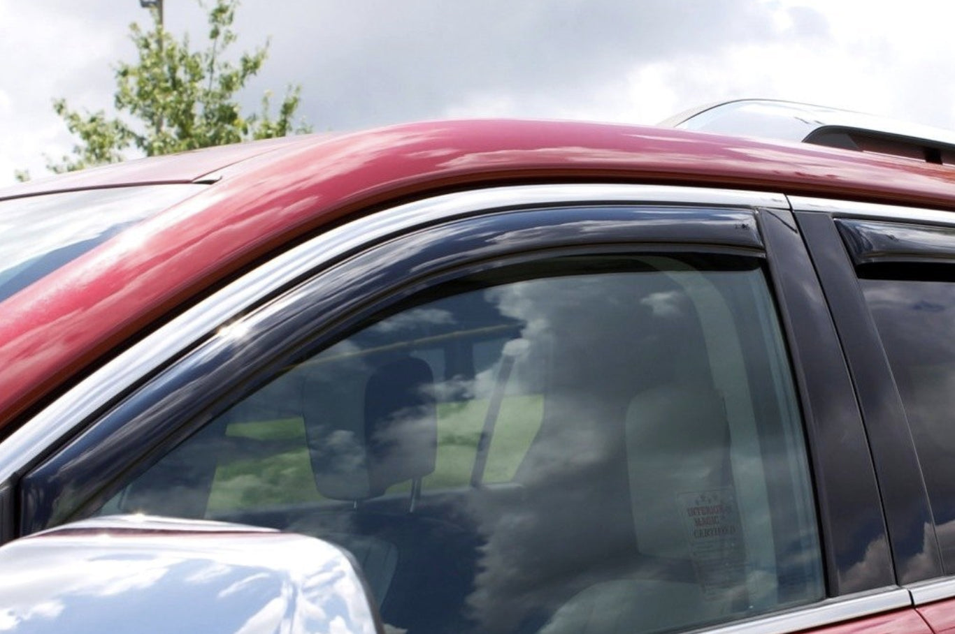 AVS Rain Guards Tape-On Window Vent Visor for 02-09 Dodge Ram Quad Cab - 94623