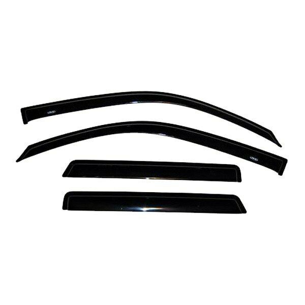 AVS Rain Guards Tape-On Window Vent Visor 4Pc Smoke For 02-09 GMC Envoy - 94802