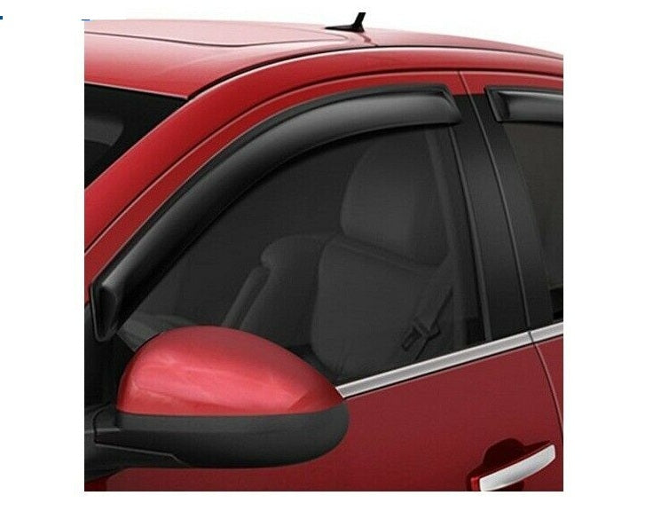 AVS 4-Pc Dark Smoke Side Window Deflectors For Mazda 3 Hatchback 2004-2009-94909