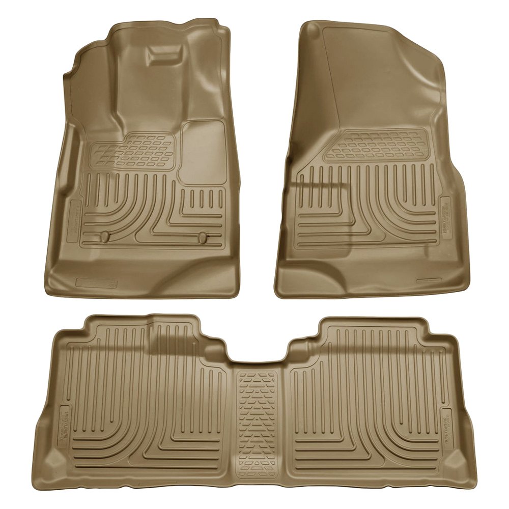 Husky Liners WeatherBeater Tan 1st&2nd Row Liners For 10-16 Cadillac SRX - 98143