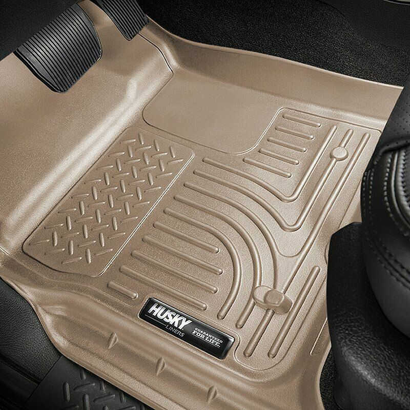 Husky Liners Fits 2017-2018 Nissan Armada Weatherbeater Floor Mats Set TAN