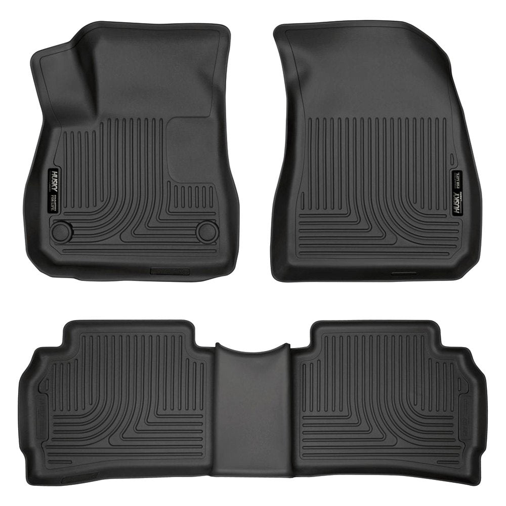 Husky Liners WeatherBeater Black 1st&2nd Row Mats For 16-21 Chevy Malibu - 99191