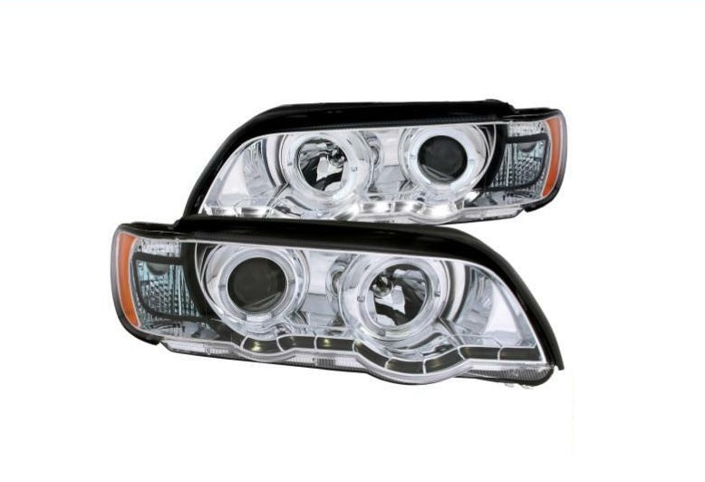 Anzo For 00-03 BMW X5 E53 Projector Headlights Halo Chrome - 121397