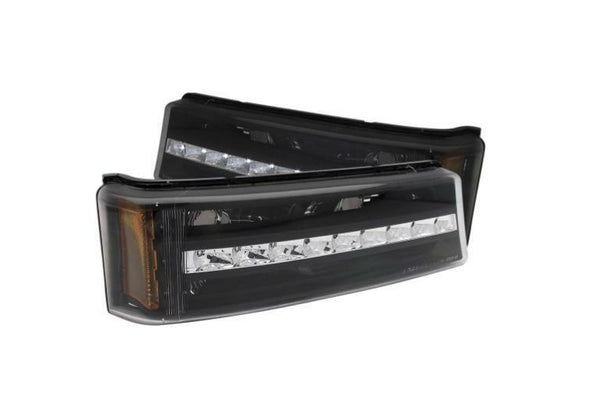 Anzo For 03-06 Chevy Silverado/Avalanche Parking/signal Lights Black G2 Amber