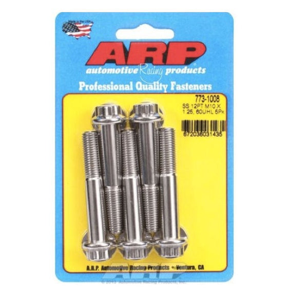 ARP Metric Thread Bolt Kit ARP Stainless M10 x 1.25 60mm UHL Kit - 773-1008