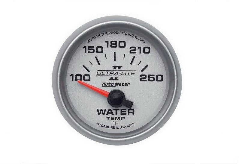 AutoMeter Ultra-Lite II Analog Water Temperature Gauge 100-250 °F - 4937