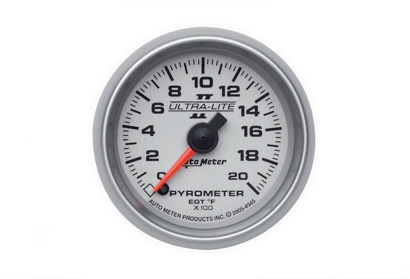 AutoMeter Ultra-Lite II Analog Pyrometer Gauge 0-2000 °F - 4945