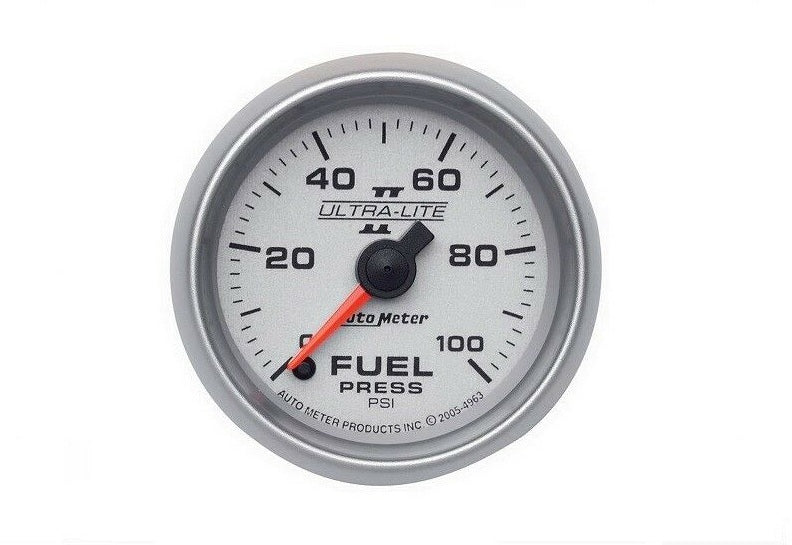AutoMeter Ultra-Lite II Analog Fuel Pressure Gauge 0-100 PSI - 4963