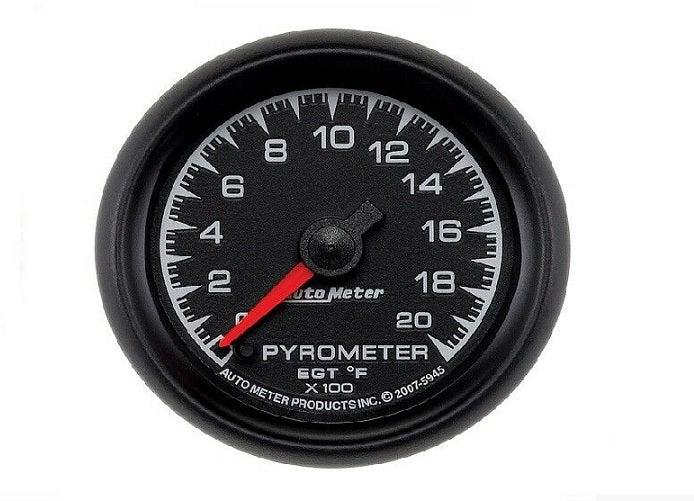 AutoMeter ES Series Analog Pyrometer Gauge 0-2000 °F - 5945