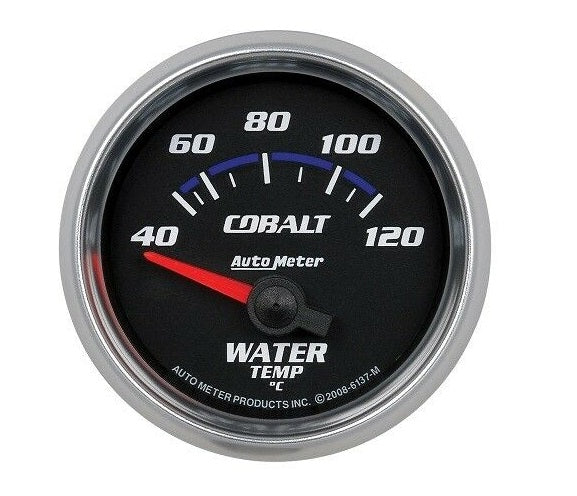 AutoMeter Cobalt Analog Water Temperature Gauge 40-120 °C - 6137-M