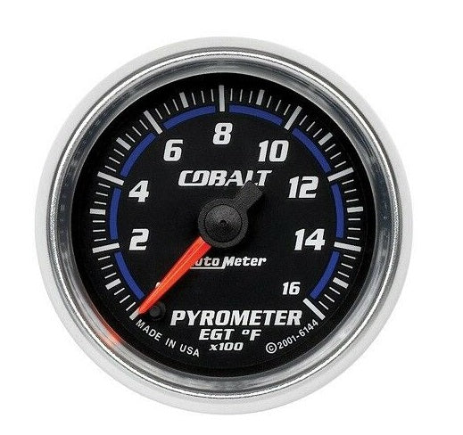AutoMeter 0-1600 �F Cobalt 2-1/16" Analog Gauge - 6144