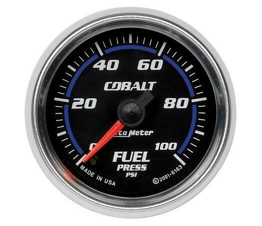 AutoMeter Cobalt Fuel Pressure Analog Gauge 0-100 PSI - 6163