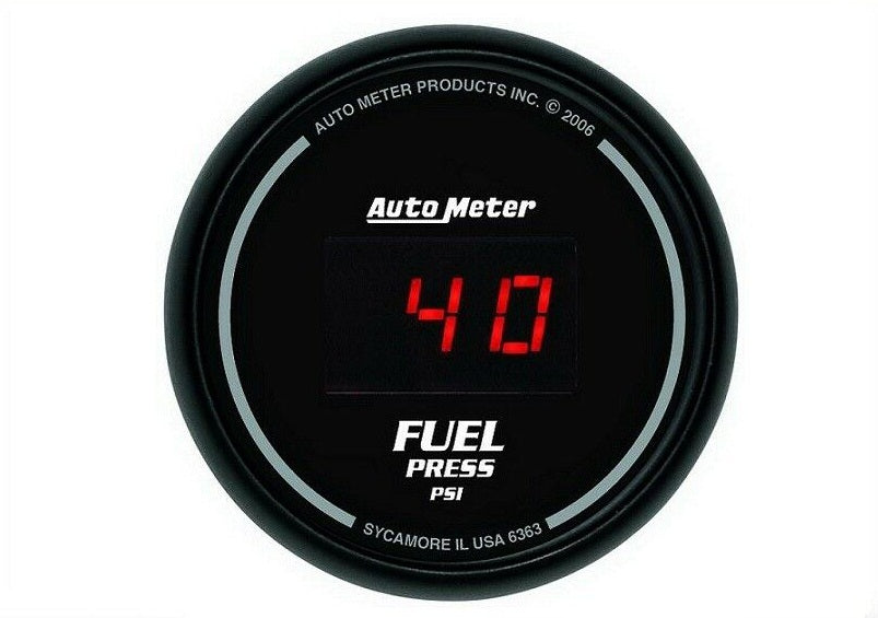 AutoMeter Sport-Comp Fuel Pressure Digital Series Gauge 5-100 PSI - 6363