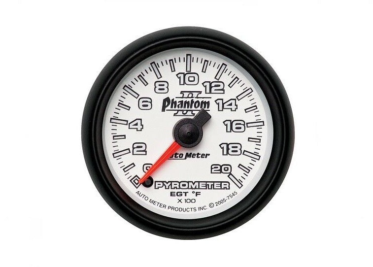 AutoMeter Phantom II Analog Pyrometer Gauge 0-2000 �F - 7545