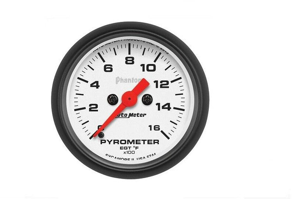AutoMeter Analog Gauge 0-1600�F EGT/Pyrometer Phantom - 5744