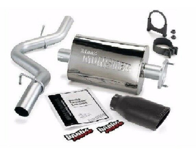 Banks Power Monster Exhaust System For 2000-2003 Jeep 2.5/4.0L Black Tip-51313-B