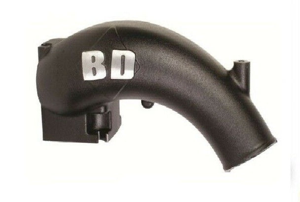 BD DIESEL Black X-Flow Power Intake Elbow For 1998-02 Dodge 5.9L 24valve-1041550
