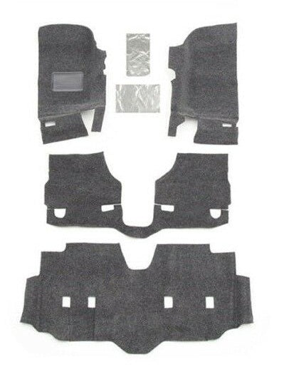 BedRug Custom 4 Piece Front Floor Liner Kit for Wrangler JK Unlimited-BRJK07F4
