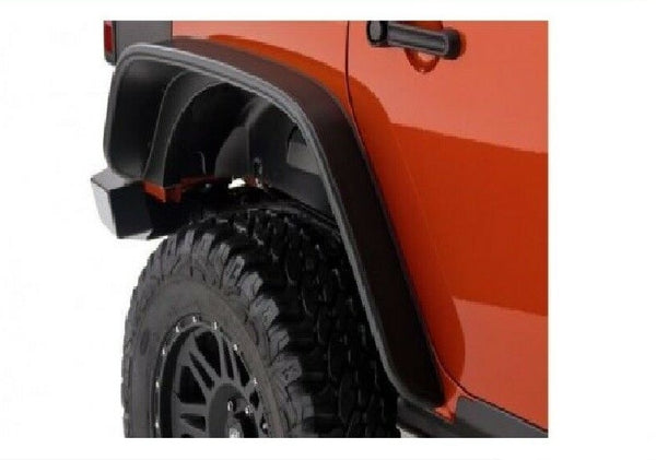 Bushwacker For 2007-2017 Jeep Wrangler Flat Style Fender Flare Rear Pair