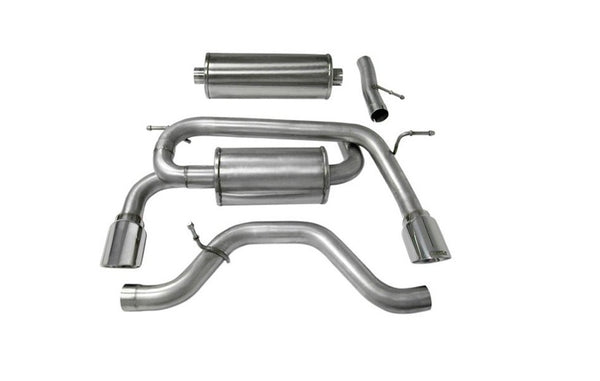 Corsa 304 SS Cat-Back Exhaust System with Dual Rear Exit For Hummer 07-08 14211