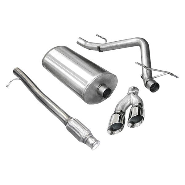 Corsa 304 SS Cat-Back Exhaust System w/Dual Side Exit For Chevy/GMC 10-13 14925