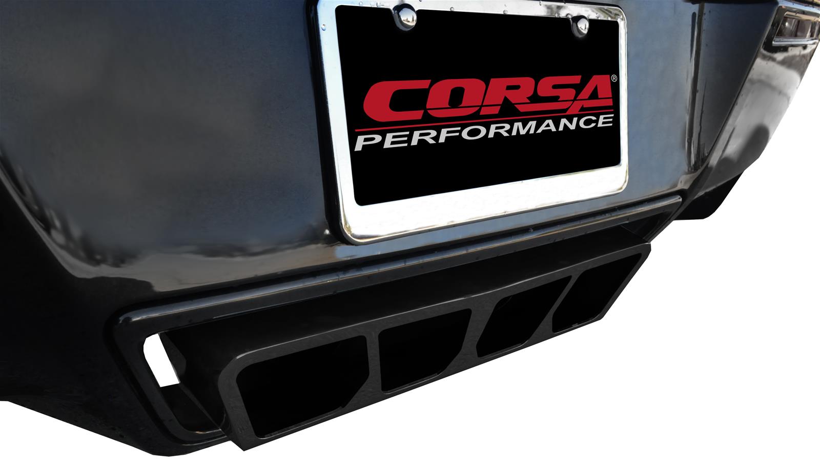 Corsa Xtreme Exhaust Systems Rear Axle-Back Natural For Corvette 14-19 14763BLK