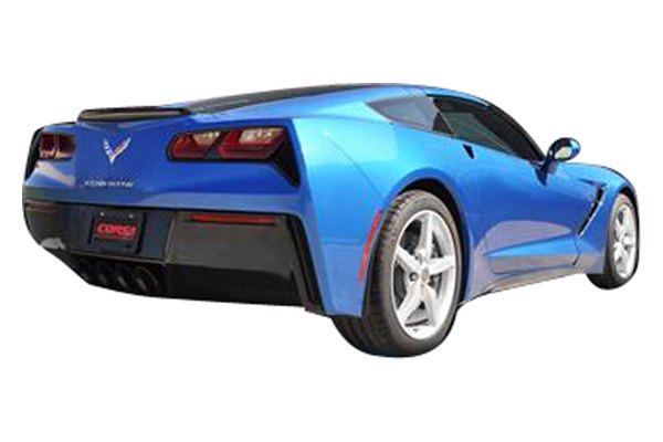 Corsa 304SS Valve-Back Exhaust System Quad Rear Exit For Corvette 14-19 14764BLK