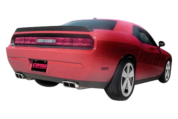 Corsa 304 SS Cat-Back Exhaust System Split Rear Exit For Challenger 09-10 14429