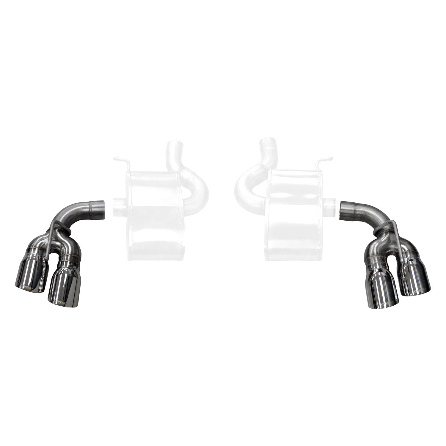Corsa 304 SS Round Angle Cut Dual Polished Exhaust Tips For Camaro 16-21 14774