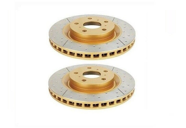 DBA For Forester/Impreza Rear Drilled&Slotted Street Series Rotor(Pair)-2659X x2