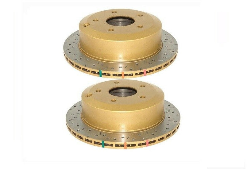 DBA For Pontiac GTO 2005 Rear Slotted & Drilled 4000 Series Rotor (Pair)