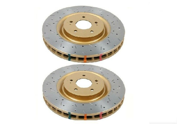 DBA For Lancer EVO 08-11 Front Drilled & Slotted 4000 Series Rotor (Pair)