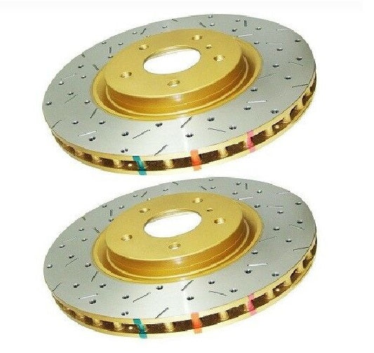 DBA For Subaru Forester/Impreza Rear Drilled & Slotted 4000 Series Rotor (Pair)