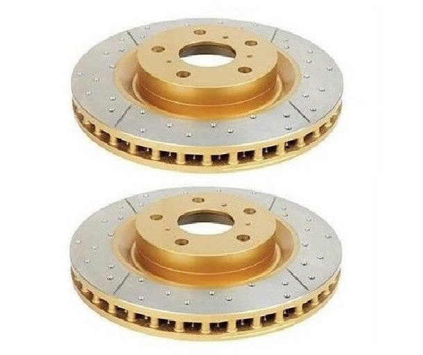 DBA For Subaru Impreza 04-11 Front Drilled & Slotted Street Series Rotor (Pair)