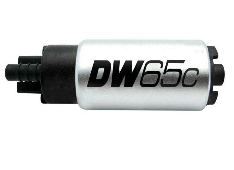 DeatschWerks 265LPH DW65C Universal Compact Fuel Pump w Install Kit - 9-651-1000