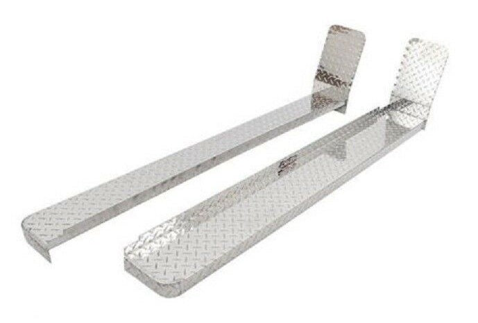 Dee Zee For Chevy 6" Brite-Tread� Cab Length Silver Running Boards- DZ1051