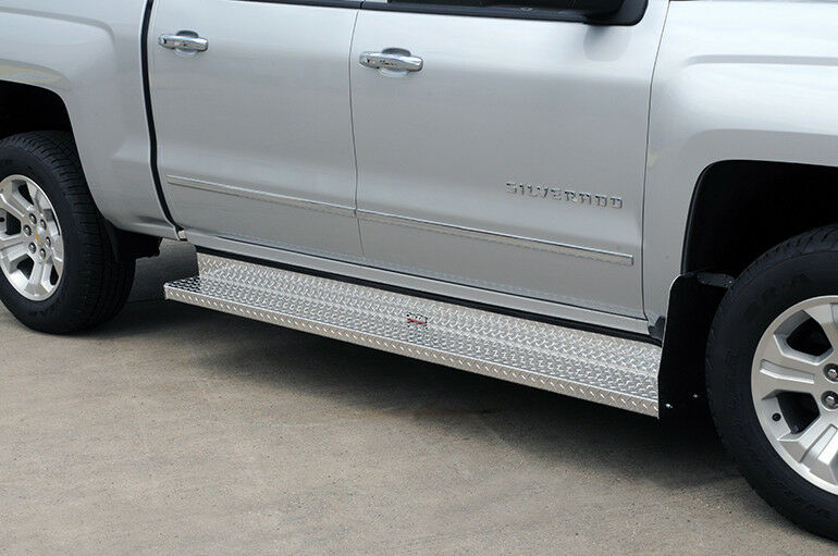 Dee Zee For Chevy 6" Brite-Tread� Cab Length Silver Running Boards - DZ1053