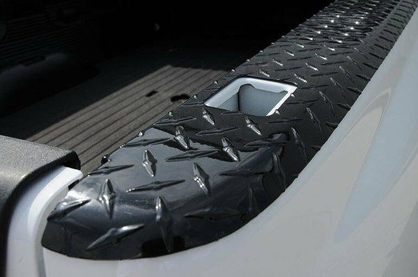 Dee Zee For Chevy Black Tread Side Bed Wrap Caps with Stake Holes - DZ11982B