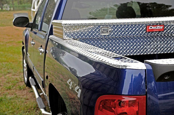 Dee Zee For Chevy Brite Tread Side Bed Wrap Caps with Stake Holes - DZ11986