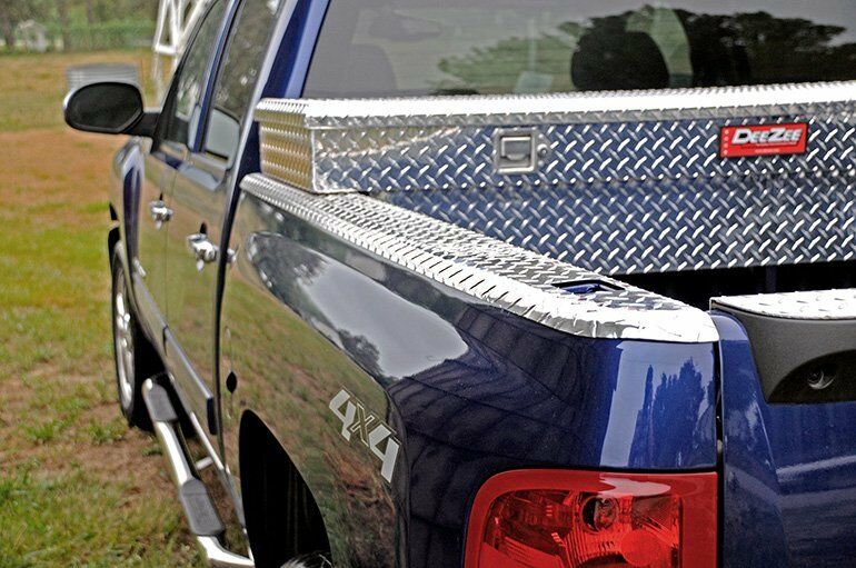 Dee Zee For Chevy Brite Tread Side Bed Wrap Caps with Stake Holes - DZ11995