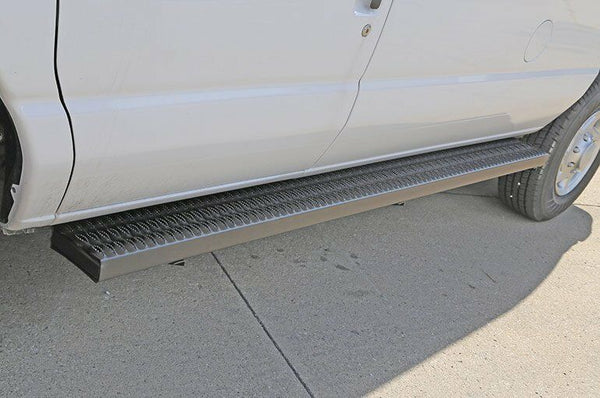 Dee Zee For Chevy 7" Rough Step Wheel-to-Wheel Black Running Boards - DZ15321A