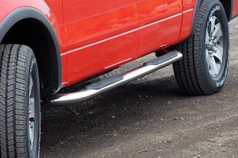 Dee Zee For 1999-2016 Ford 3" Cab Length Polished Round Side Steps - DZ370323