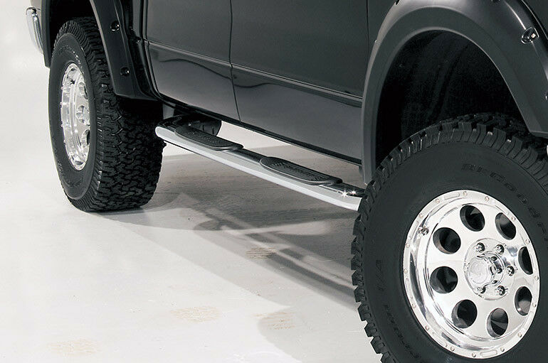 Dee Zee For 17-18 Ford F-250 4" Cab Length Polished Oval Nerf Bars - DZ374297