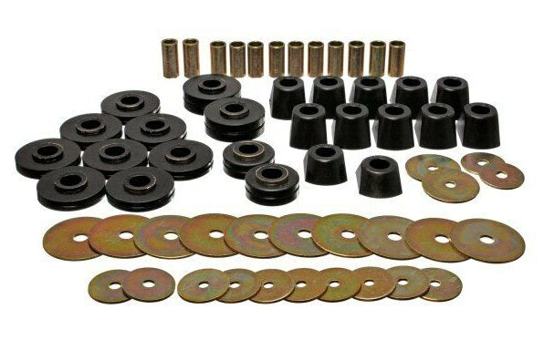 Energy Suspension Black Front&Rear Body Cab Mount Kit For Chevy K5 67-72-3.4110G