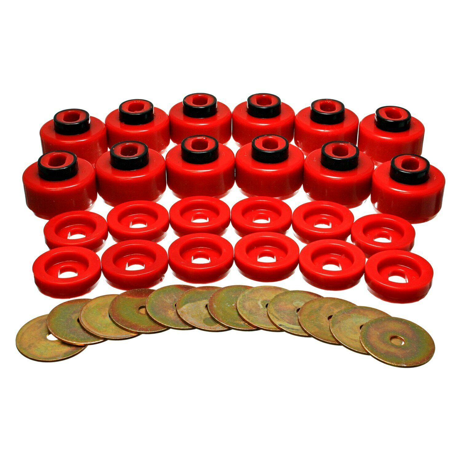 Energy Suspension Red Body Mount Bushings For Chevy Cadillac GMC 00-07 - 3.4156R