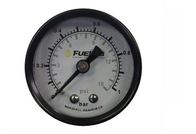 Fuelab Analog Fuel Pressure Gauge 0-120 psi/0-8 Bar 1.5 in. - 71511